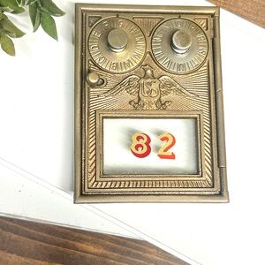 Corbin brass U.S. Post Office box door